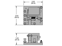 112 Series - Low Coil Power Sensitive Relays - Industrial Pin Out - Dimensional Picture