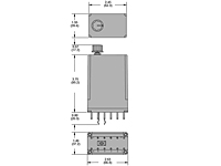 246/247 Series - Timer Delay Relays - Dimensional Picture