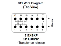 311 Series - Industrial Sequencing Relays - Wiring Diagram