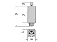 326/327 Series - Time Delay Relays - Dimensional Picture