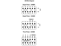 349 Series - Over/Under Voltage Sensor Relays - Wiring Diagram